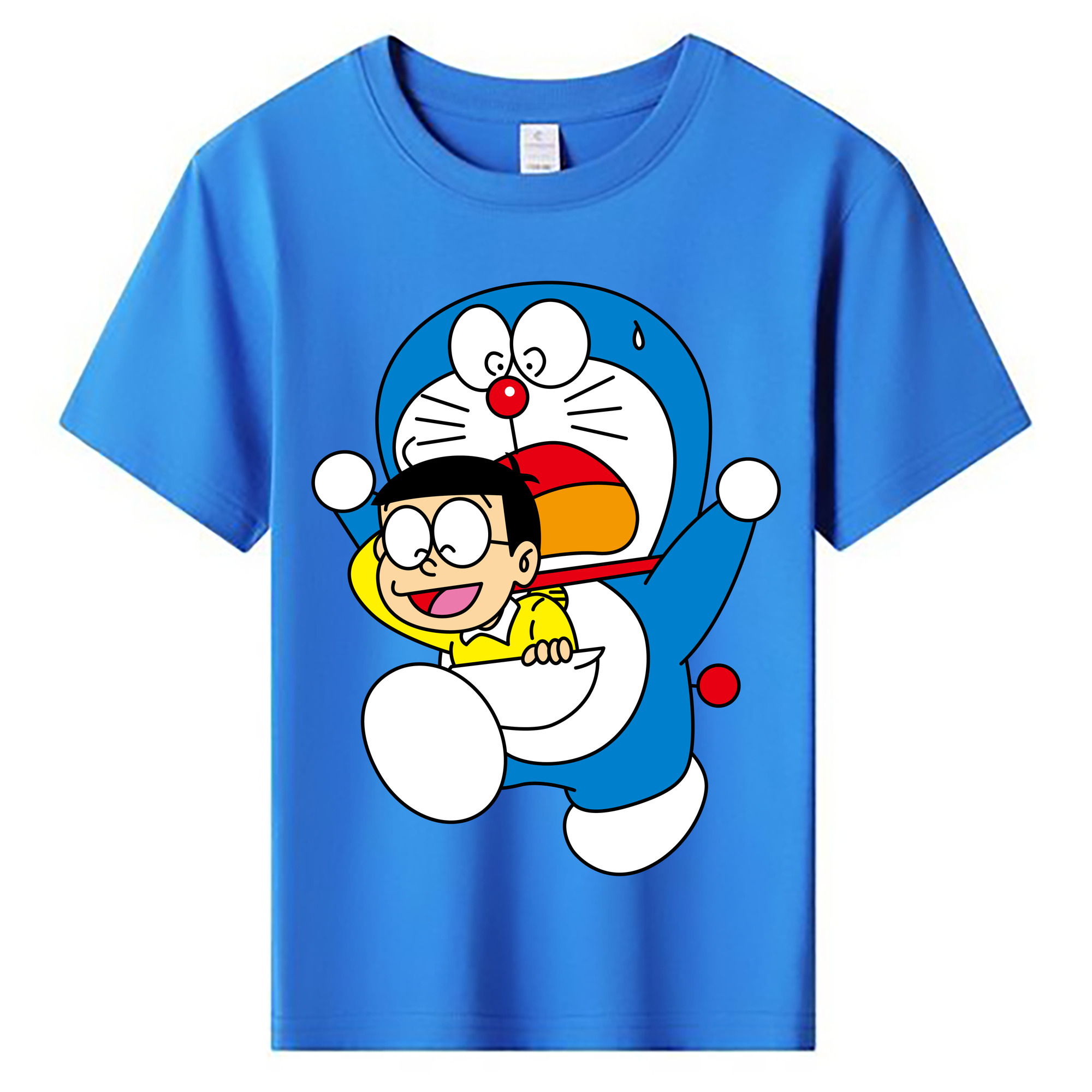 （画像用） ドラえもん Doraemon 綿100％キッズTシャツ（フロントプリント）